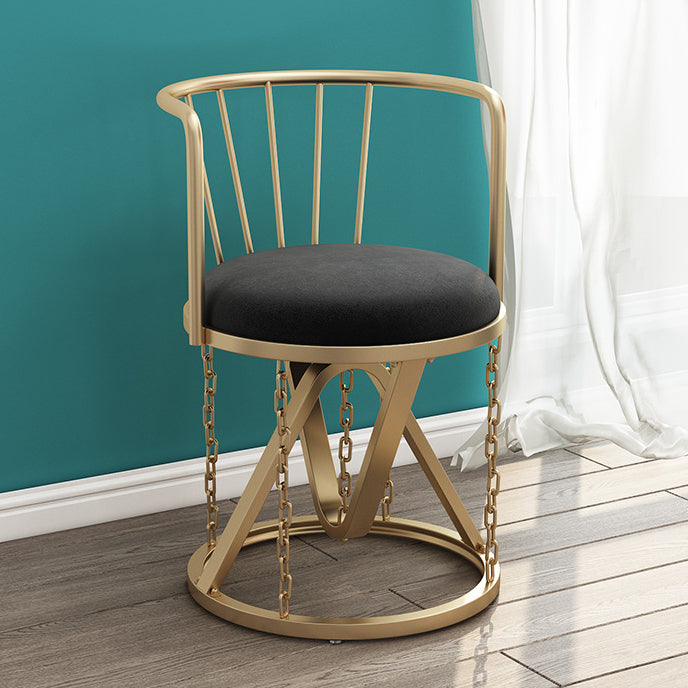 Floating Tensegrity Chair Metal Slat Back Dining Armless Single Chair for Home Use Black 1 Piece Brass Gold Clearhalo ' kitchen&dining_furn' 'Dining Chairs' 'Dining Tables & Seating' 'dining_chair' 'furn' 'furn_dining_chair' 'Furniture' 'furniture_dining_chair' 'Kitchen & Dining Furniture' 'kitchen' 3929435