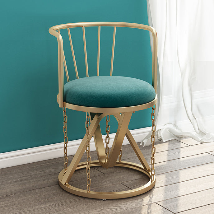 Floating Tensegrity Chair Metal Slat Back Dining Armless Single Chair for Home Use Green 1 Piece Brass Gold Clearhalo ' kitchen&dining_furn' 'Dining Chairs' 'Dining Tables & Seating' 'dining_chair' 'furn' 'furn_dining_chair' 'Furniture' 'furniture_dining_chair' 'Kitchen & Dining Furniture' 'kitchen' 3929436