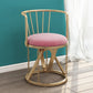 Floating Tensegrity Chair Metal Slat Back Dining Armless Single Chair for Home Use Nude Pink 1 Piece Brass Gold Clearhalo ' kitchen&dining_furn' 'Dining Chairs' 'Dining Tables & Seating' 'dining_chair' 'furn' 'furn_dining_chair' 'Furniture' 'furniture_dining_chair' 'Kitchen & Dining Furniture' 'kitchen' 3929437