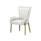 Nordic Style Metal Dining Room Chairs Tufted Parsons Arm Chair for Restaurant White 1 Piece Clearhalo ' kitchen&dining_furn' 'Dining Chairs' 'Dining Tables & Seating' 'dining_chair' 'furn' 'furn_dining_chair' 'Furniture' 'furniture_dining_chair' 'Kitchen & Dining Furniture' 'kitchen' 3943930