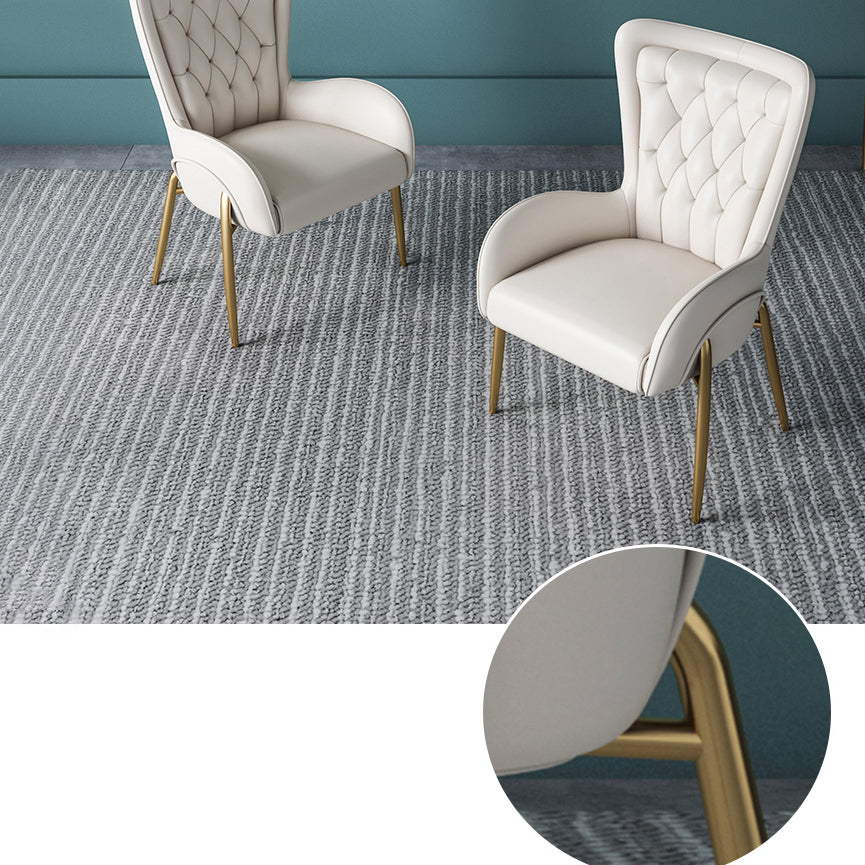 Nordic Style Metal Dining Room Chairs Tufted Parsons Arm Chair for Restaurant Clearhalo ' kitchen&dining_furn' 'Dining Chairs' 'Dining Tables & Seating' 'dining_chair' 'furn' 'furn_dining_chair' 'Furniture' 'furniture_dining_chair' 'Kitchen & Dining Furniture' 'kitchen' 3943937