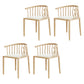 Modern wood-like dining chair armrest-free PU leather dining chair home White 4 Piece Set Natural Wood Clearhalo ' kitchen&dining_furn' 'Dining Chairs' 'Dining Tables & Seating' 'dining_chair' 'furn' 'furn_dining_chair' 'Furniture' 'furniture_dining_chair' 'Kitchen & Dining Furniture' 'kitchen' 3943964