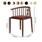 Modern wood-like dining chair armrest-free PU leather dining chair home Clearhalo ' kitchen&dining_furn' 'Dining Chairs' 'Dining Tables & Seating' 'dining_chair' 'furn' 'furn_dining_chair' 'Furniture' 'furniture_dining_chair' 'Kitchen & Dining Furniture' 'kitchen' 3943989
