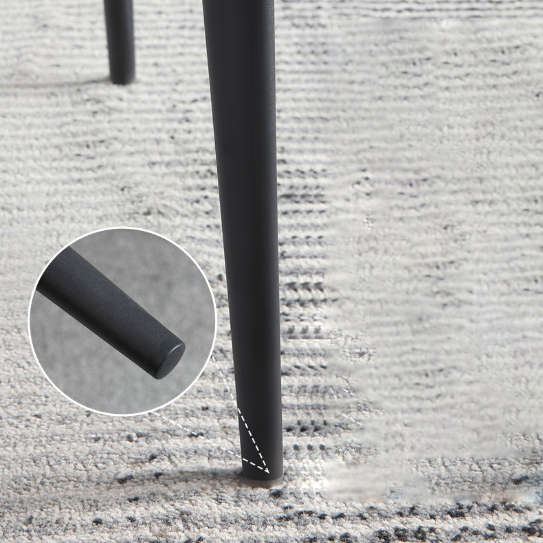 Contemporary Metal Dining Arm Chairs Faux Leather Wingback Side Chair (Set of 2) Clearhalo ' kitchen&dining_furn' 'Dining Chairs' 'Dining Tables & Seating' 'dining_chair' 'furn' 'furn_dining_chair' 'Furniture' 'furniture_dining_chair' 'Kitchen & Dining Furniture' 'kitchen' 3944002