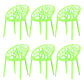 Contemporary Plastic Dining Room Chairs Armless Open Back Dining Side Chair for Restaurant Green 6 Piece Set Clearhalo ' kitchen&dining_furn' 'Dining Chairs' 'Dining Tables & Seating' 'dining_chair' 'furn' 'furn_dining_chair' 'Furniture' 'furniture_dining_chair' 'Kitchen & Dining Furniture' 'kitchen' 3944011