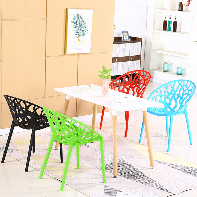 Contemporary Plastic Dining Room Chairs Armless Open Back Dining Side Chair for Restaurant Clearhalo ' kitchen&dining_furn' 'Dining Chairs' 'Dining Tables & Seating' 'dining_chair' 'furn' 'furn_dining_chair' 'Furniture' 'furniture_dining_chair' 'Kitchen & Dining Furniture' 'kitchen' 3944025