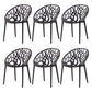 Contemporary Plastic Dining Room Chairs Armless Open Back Dining Side Chair for Restaurant Black 6 Piece Set Clearhalo ' kitchen&dining_furn' 'Dining Chairs' 'Dining Tables & Seating' 'dining_chair' 'furn' 'furn_dining_chair' 'Furniture' 'furniture_dining_chair' 'Kitchen & Dining Furniture' 'kitchen' 3944033