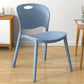 Contemporary Plastic Dining Room Chairs Armless Open Back Dining Side Chair for Home Use Blue 1 Piece Clearhalo ' kitchen&dining_furn' 'Dining Chairs' 'Dining Tables & Seating' 'dining_chair' 'furn' 'furn_dining_chair' 'Furniture' 'furniture_dining_chair' 'Kitchen & Dining Furniture' 'kitchen' 3944045