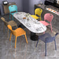 Contemporary Plastic Dining Room Chairs Armless Open Back Dining Side Chair for Home Use Clearhalo ' kitchen&dining_furn' 'Dining Chairs' 'Dining Tables & Seating' 'dining_chair' 'furn' 'furn_dining_chair' 'Furniture' 'furniture_dining_chair' 'Kitchen & Dining Furniture' 'kitchen' 3944049