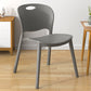Contemporary Plastic Dining Room Chairs Armless Open Back Dining Side Chair for Home Use Light Gray 1 Piece Clearhalo ' kitchen&dining_furn' 'Dining Chairs' 'Dining Tables & Seating' 'dining_chair' 'furn' 'furn_dining_chair' 'Furniture' 'furniture_dining_chair' 'Kitchen & Dining Furniture' 'kitchen' 3944050