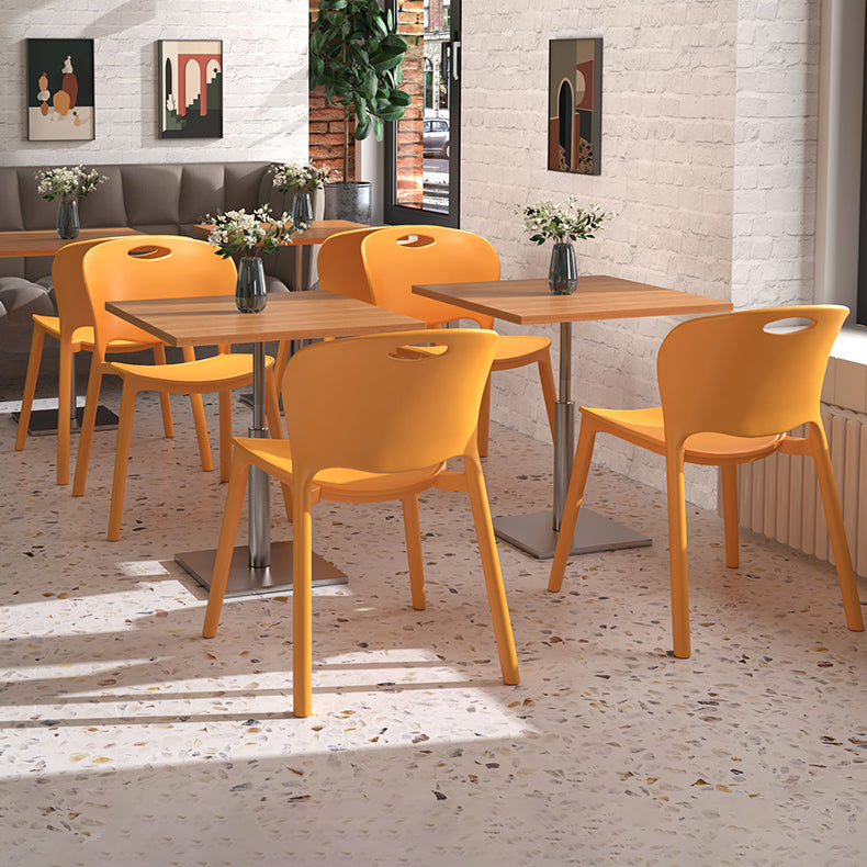 Contemporary Plastic Dining Room Chairs Armless Open Back Dining Side Chair for Home Use Clearhalo ' kitchen&dining_furn' 'Dining Chairs' 'Dining Tables & Seating' 'dining_chair' 'furn' 'furn_dining_chair' 'Furniture' 'furniture_dining_chair' 'Kitchen & Dining Furniture' 'kitchen' 3944051