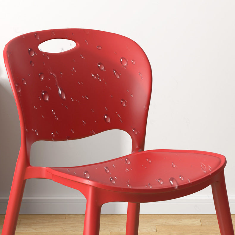 Contemporary Plastic Dining Room Chairs Armless Open Back Dining Side Chair for Home Use Clearhalo ' kitchen&dining_furn' 'Dining Chairs' 'Dining Tables & Seating' 'dining_chair' 'furn' 'furn_dining_chair' 'Furniture' 'furniture_dining_chair' 'Kitchen & Dining Furniture' 'kitchen' 3944059