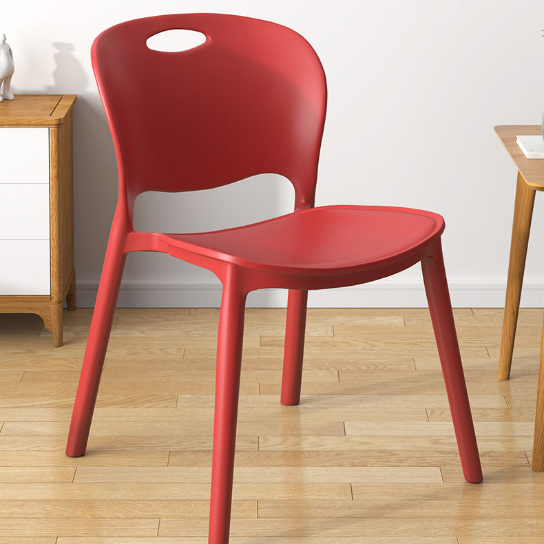 Contemporary Plastic Dining Room Chairs Armless Open Back Dining Side Chair for Home Use Clearhalo ' kitchen&dining_furn' 'Dining Chairs' 'Dining Tables & Seating' 'dining_chair' 'furn' 'furn_dining_chair' 'Furniture' 'furniture_dining_chair' 'Kitchen & Dining Furniture' 'kitchen' 3944060