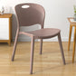 Contemporary Plastic Dining Room Chairs Armless Open Back Dining Side Chair for Home Use Grey 1 Piece Clearhalo ' kitchen&dining_furn' 'Dining Chairs' 'Dining Tables & Seating' 'dining_chair' 'furn' 'furn_dining_chair' 'Furniture' 'furniture_dining_chair' 'Kitchen & Dining Furniture' 'kitchen' 3944074