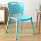 Contemporary Plastic Dining Room Chairs Armless Open Back Dining Side Chair for Home Use Light Blue 1 Piece Clearhalo ' kitchen&dining_furn' 'Dining Chairs' 'Dining Tables & Seating' 'dining_chair' 'furn' 'furn_dining_chair' 'Furniture' 'furniture_dining_chair' 'Kitchen & Dining Furniture' 'kitchen' 3944077