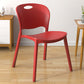 Contemporary Plastic Dining Room Chairs Armless Open Back Dining Side Chair for Home Use Burgundy 1 Piece Clearhalo ' kitchen&dining_furn' 'Dining Chairs' 'Dining Tables & Seating' 'dining_chair' 'furn' 'furn_dining_chair' 'Furniture' 'furniture_dining_chair' 'Kitchen & Dining Furniture' 'kitchen' 3944101