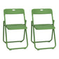 Contemporary Metal Dining Armless Chairs Plastic Open Back Dining Side Chair Green 2 Piece Set Clearhalo ' kitchen&dining_furn' 'Dining Chairs' 'Dining Tables & Seating' 'dining_chair' 'furn' 'furn_dining_chair' 'Furniture' 'furniture_dining_chair' 'Kitchen & Dining Furniture' 'kitchen' 3944113