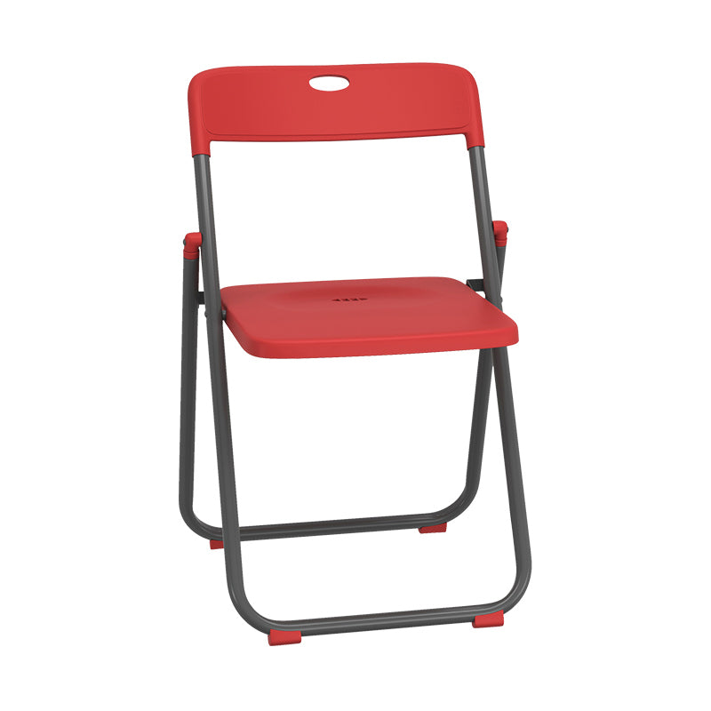 Contemporary Metal Dining Armless Chairs Plastic Open Back Dining Side Chair Red-Gray 1 Piece Clearhalo ' kitchen&dining_furn' 'Dining Chairs' 'Dining Tables & Seating' 'dining_chair' 'furn' 'furn_dining_chair' 'Furniture' 'furniture_dining_chair' 'Kitchen & Dining Furniture' 'kitchen' 3944114