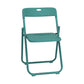 Contemporary Metal Dining Armless Chairs Plastic Open Back Dining Side Chair Green-Blue 1 Piece Clearhalo ' kitchen&dining_furn' 'Dining Chairs' 'Dining Tables & Seating' 'dining_chair' 'furn' 'furn_dining_chair' 'Furniture' 'furniture_dining_chair' 'Kitchen & Dining Furniture' 'kitchen' 3944117