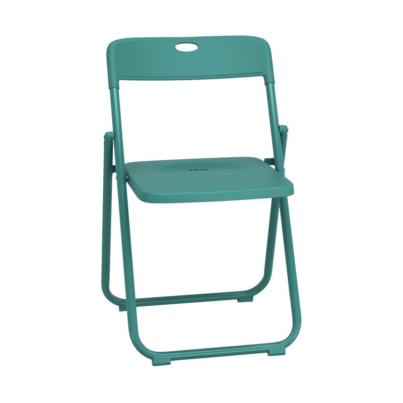 Contemporary Metal Dining Armless Chairs Plastic Open Back Dining Side Chair Green-Blue 1 Piece Clearhalo ' kitchen&dining_furn' 'Dining Chairs' 'Dining Tables & Seating' 'dining_chair' 'furn' 'furn_dining_chair' 'Furniture' 'furniture_dining_chair' 'Kitchen & Dining Furniture' 'kitchen' 3944117