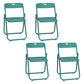 Contemporary Metal Dining Armless Chairs Plastic Open Back Dining Side Chair Green-Blue 4 Piece Set Clearhalo ' kitchen&dining_furn' 'Dining Chairs' 'Dining Tables & Seating' 'dining_chair' 'furn' 'furn_dining_chair' 'Furniture' 'furniture_dining_chair' 'Kitchen & Dining Furniture' 'kitchen' 3944119