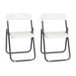 Contemporary Metal Dining Armless Chairs Plastic Open Back Dining Side Chair White-Gray 2 Piece Set Clearhalo ' kitchen&dining_furn' 'Dining Chairs' 'Dining Tables & Seating' 'dining_chair' 'furn' 'furn_dining_chair' 'Furniture' 'furniture_dining_chair' 'Kitchen & Dining Furniture' 'kitchen' 3944124