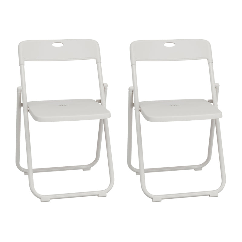 Contemporary Metal Dining Armless Chairs Plastic Open Back Dining Side Chair White 2 Piece Set Clearhalo ' kitchen&dining_furn' 'Dining Chairs' 'Dining Tables & Seating' 'dining_chair' 'furn' 'furn_dining_chair' 'Furniture' 'furniture_dining_chair' 'Kitchen & Dining Furniture' 'kitchen' 3944136