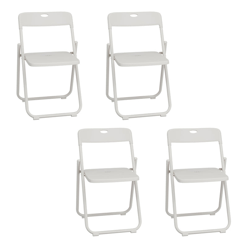 Contemporary Metal Dining Armless Chairs Plastic Open Back Dining Side Chair White 4 Piece Set Clearhalo ' kitchen&dining_furn' 'Dining Chairs' 'Dining Tables & Seating' 'dining_chair' 'furn' 'furn_dining_chair' 'Furniture' 'furniture_dining_chair' 'Kitchen & Dining Furniture' 'kitchen' 3944137