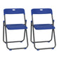 Contemporary Metal Dining Armless Chairs Plastic Open Back Dining Side Chair Blue-Gray 2 Piece Set Clearhalo ' kitchen&dining_furn' 'Dining Chairs' 'Dining Tables & Seating' 'dining_chair' 'furn' 'furn_dining_chair' 'Furniture' 'furniture_dining_chair' 'Kitchen & Dining Furniture' 'kitchen' 3944139