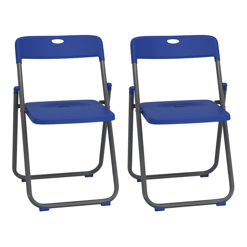 Contemporary Metal Dining Armless Chairs Plastic Open Back Dining Side Chair Blue-Gray 2 Piece Set Clearhalo ' kitchen&dining_furn' 'Dining Chairs' 'Dining Tables & Seating' 'dining_chair' 'furn' 'furn_dining_chair' 'Furniture' 'furniture_dining_chair' 'Kitchen & Dining Furniture' 'kitchen' 3944139