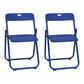 Contemporary Metal Dining Armless Chairs Plastic Open Back Dining Side Chair Blue 2 Piece Set Clearhalo ' kitchen&dining_furn' 'Dining Chairs' 'Dining Tables & Seating' 'dining_chair' 'furn' 'furn_dining_chair' 'Furniture' 'furniture_dining_chair' 'Kitchen & Dining Furniture' 'kitchen' 3944142