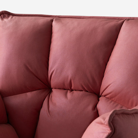 Modern Metal Indoor-Outdoor Chair Home Parsons Tufted Back Side Chair with Arm Clearhalo ' kitchen&dining_furn' 'Dining Chairs' 'Dining Tables & Seating' 'dining_chair' 'furn' 'furn_dining_chair' 'Furniture' 'furniture_dining_chair' 'Kitchen & Dining Furniture' 'kitchen' 3944152