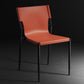 Contemporary Metal Dining Armless Chairs Leather Dining Chairs for Restaurant Orange 1 Piece Clearhalo ' kitchen&dining_furn' 'Dining Chairs' 'Dining Tables & Seating' 'dining_chair' 'furn' 'furn_dining_chair' 'Furniture' 'furniture_dining_chair' 'Kitchen & Dining Furniture' 'kitchen' 3944176