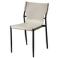 Contemporary Metal Dining Armless Chairs Leather Dining Chairs for Restaurant Clearhalo ' kitchen&dining_furn' 'Dining Chairs' 'Dining Tables & Seating' 'dining_chair' 'furn' 'furn_dining_chair' 'Furniture' 'furniture_dining_chair' 'Kitchen & Dining Furniture' 'kitchen' 3944183