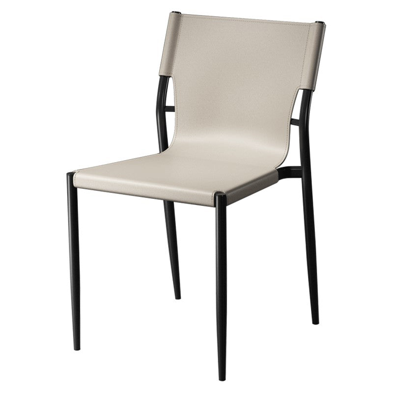 Contemporary Metal Dining Armless Chairs Leather Dining Chairs for Restaurant Clearhalo ' kitchen&dining_furn' 'Dining Chairs' 'Dining Tables & Seating' 'dining_chair' 'furn' 'furn_dining_chair' 'Furniture' 'furniture_dining_chair' 'Kitchen & Dining Furniture' 'kitchen' 3944183