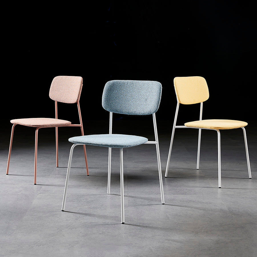 Contemporary Metal Dining Room Chairs Armless Open Back Dining Chair for Home Use Clearhalo ' kitchen&dining_furn' 'Dining Chairs' 'Dining Tables & Seating' 'dining_chair' 'furn' 'furn_dining_chair' 'Furniture' 'furniture_dining_chair' 'Kitchen & Dining Furniture' 'kitchen' 3944239