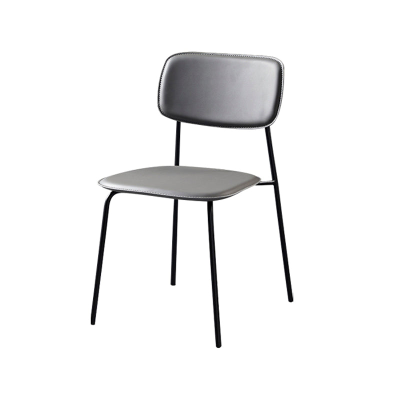 Contemporary Metal Dining Room Chairs Armless Open Back Dining Chair for Home Use Clearhalo ' kitchen&dining_furn' 'Dining Chairs' 'Dining Tables & Seating' 'dining_chair' 'furn' 'furn_dining_chair' 'Furniture' 'furniture_dining_chair' 'Kitchen & Dining Furniture' 'kitchen' 3944246