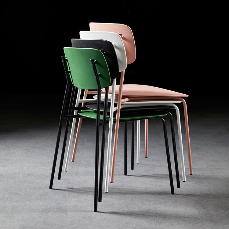 Contemporary Metal Dining Room Chairs Armless Open Back Dining Chair for Home Use Clearhalo ' kitchen&dining_furn' 'Dining Chairs' 'Dining Tables & Seating' 'dining_chair' 'furn' 'furn_dining_chair' 'Furniture' 'furniture_dining_chair' 'Kitchen & Dining Furniture' 'kitchen' 3944248