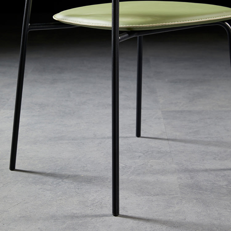 Contemporary Metal Dining Room Chairs Armless Open Back Dining Chair for Home Use Clearhalo ' kitchen&dining_furn' 'Dining Chairs' 'Dining Tables & Seating' 'dining_chair' 'furn' 'furn_dining_chair' 'Furniture' 'furniture_dining_chair' 'Kitchen & Dining Furniture' 'kitchen' 3944249