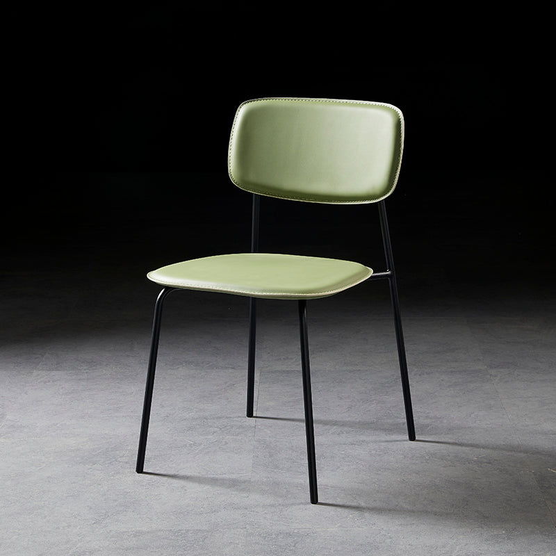 Contemporary Metal Dining Room Chairs Armless Open Back Dining Chair for Home Use Light Green 1 Piece Clearhalo ' kitchen&dining_furn' 'Dining Chairs' 'Dining Tables & Seating' 'dining_chair' 'furn' 'furn_dining_chair' 'Furniture' 'furniture_dining_chair' 'Kitchen & Dining Furniture' 'kitchen' 3944272