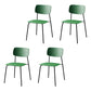 Contemporary Metal Dining Room Chairs Armless Open Back Dining Chair for Home Use Green 4 Piece Set Clearhalo ' kitchen&dining_furn' 'Dining Chairs' 'Dining Tables & Seating' 'dining_chair' 'furn' 'furn_dining_chair' 'Furniture' 'furniture_dining_chair' 'Kitchen & Dining Furniture' 'kitchen' 3944277