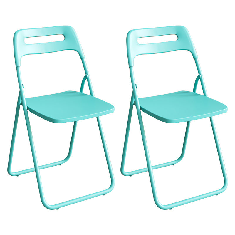 Modern Indoor-Outdoor Chair Metal Home Folding Open Back Dining Side Chair Blue 2 Piece Set Clearhalo ' kitchen&dining_furn' 'Dining Chairs' 'Dining Tables & Seating' 'dining_chair' 'furn' 'furn_dining_chair' 'Furniture' 'furniture_dining_chair' 'Kitchen & Dining Furniture' 'kitchen' 3944305