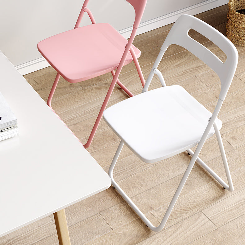 Modern Indoor-Outdoor Chair Metal Home Folding Open Back Dining Side Chair Clearhalo ' kitchen&dining_furn' 'Dining Chairs' 'Dining Tables & Seating' 'dining_chair' 'furn' 'furn_dining_chair' 'Furniture' 'furniture_dining_chair' 'Kitchen & Dining Furniture' 'kitchen' 3944306