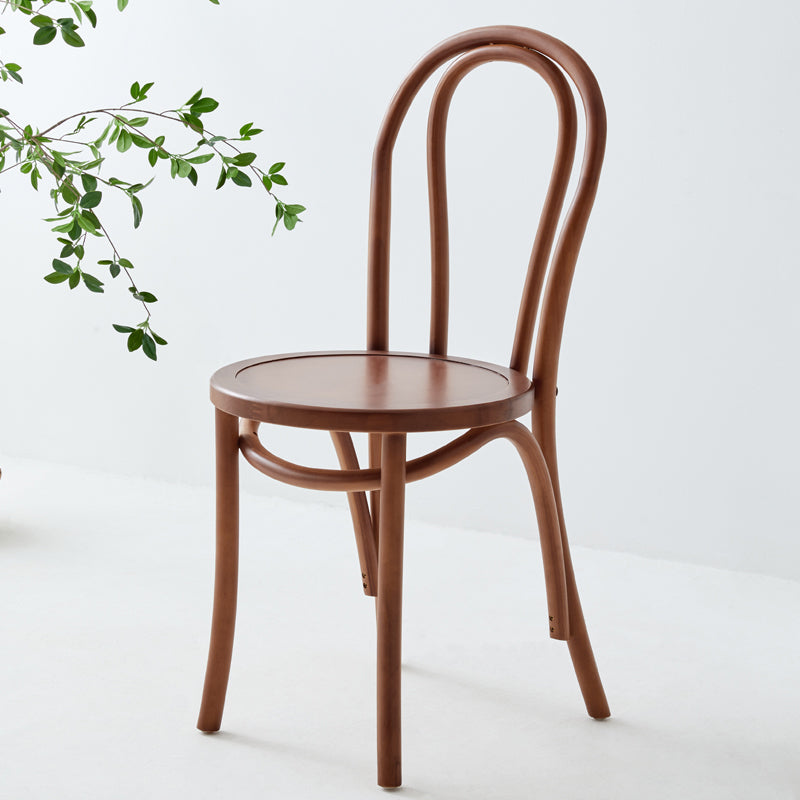 Modern Style Beech Wood Chairs Windsor Back Side Kitchen Dining Chairs Walnut Wood 1 Piece Clearhalo ' kitchen&dining_furn' 'Dining Chairs' 'Dining Tables & Seating' 'dining_chair' 'furn' 'furn_dining_chair' 'Furniture' 'furniture_dining_chair' 'Kitchen & Dining Furniture' 'kitchen' 3944321