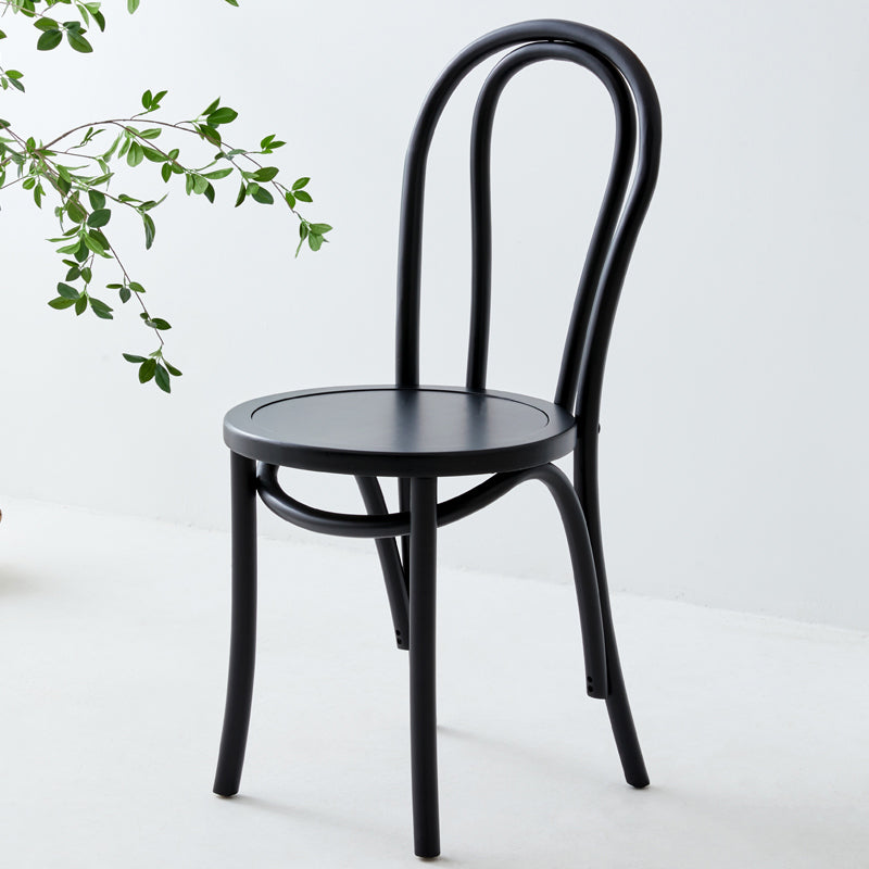 Modern Style Beech Wood Chairs Windsor Back Side Kitchen Dining Chairs Black Wood 1 Piece Clearhalo ' kitchen&dining_furn' 'Dining Chairs' 'Dining Tables & Seating' 'dining_chair' 'furn' 'furn_dining_chair' 'Furniture' 'furniture_dining_chair' 'Kitchen & Dining Furniture' 'kitchen' 3944332