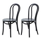 Modern Style Beech Wood Chairs Windsor Back Side Kitchen Dining Chairs Black Wood 2 Piece Set Clearhalo ' kitchen&dining_furn' 'Dining Chairs' 'Dining Tables & Seating' 'dining_chair' 'furn' 'furn_dining_chair' 'Furniture' 'furniture_dining_chair' 'Kitchen & Dining Furniture' 'kitchen' 3944333