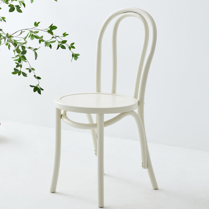 Modern Style Beech Wood Chairs Windsor Back Side Kitchen Dining Chairs White Wood 1 Piece Clearhalo ' kitchen&dining_furn' 'Dining Chairs' 'Dining Tables & Seating' 'dining_chair' 'furn' 'furn_dining_chair' 'Furniture' 'furniture_dining_chair' 'Kitchen & Dining Furniture' 'kitchen' 3944335