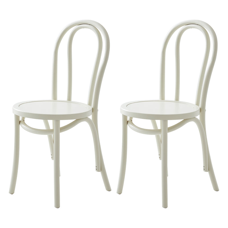 Modern Style Beech Wood Chairs Windsor Back Side Kitchen Dining Chairs White Wood 2 Piece Set Clearhalo ' kitchen&dining_furn' 'Dining Chairs' 'Dining Tables & Seating' 'dining_chair' 'furn' 'furn_dining_chair' 'Furniture' 'furniture_dining_chair' 'Kitchen & Dining Furniture' 'kitchen' 3944336
