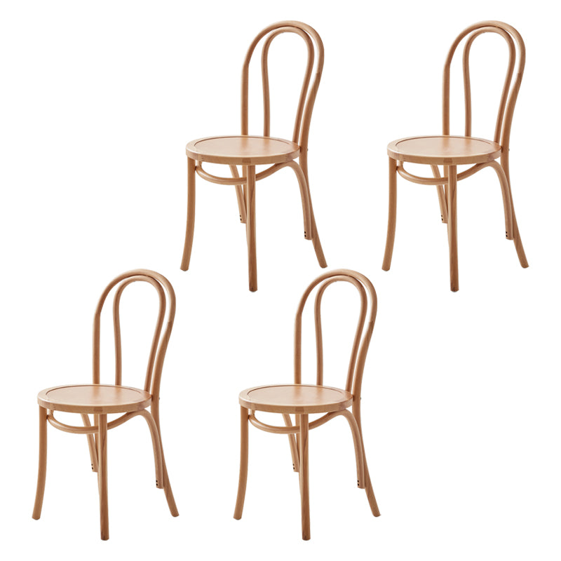 Modern Style Beech Wood Chairs Windsor Back Side Kitchen Dining Chairs Wood Wood 4 Piece Set Clearhalo ' kitchen&dining_furn' 'Dining Chairs' 'Dining Tables & Seating' 'dining_chair' 'furn' 'furn_dining_chair' 'Furniture' 'furniture_dining_chair' 'Kitchen & Dining Furniture' 'kitchen' 3944346