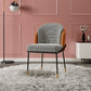 Glam Style Metal Dining Room Chairs Armless Linen Fabric Dining Chair for Home Use Clearhalo ' kitchen&dining_furn' 'Dining Chairs' 'Dining Tables & Seating' 'dining_chair' 'furn' 'furn_dining_chair' 'Furniture' 'furniture_dining_chair' 'Kitchen & Dining Furniture' 'kitchen' 3944354